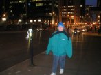 Kathy (walking up hill all the way from Water Tower Place to the Grant Park Parking garage)