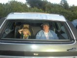 Alex and Kathy in the back back of the 83 wagon
