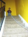 Alex stretching the Slinky