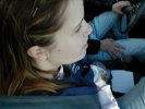 Laura in the car