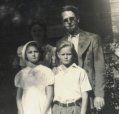 Alfred Klinker and three of his kids
